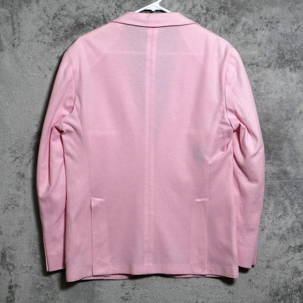 Tiki Napoli Sport Coat Mens US 40 IT 50 Pink New York 2-Button Made In Italy
